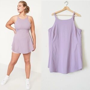 Old Navy 3X Sleeveless Powersoft 2-in-1 Performance Mini Skort Dress in purple